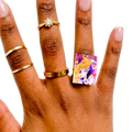 MOON INSPIRED MANGA RING