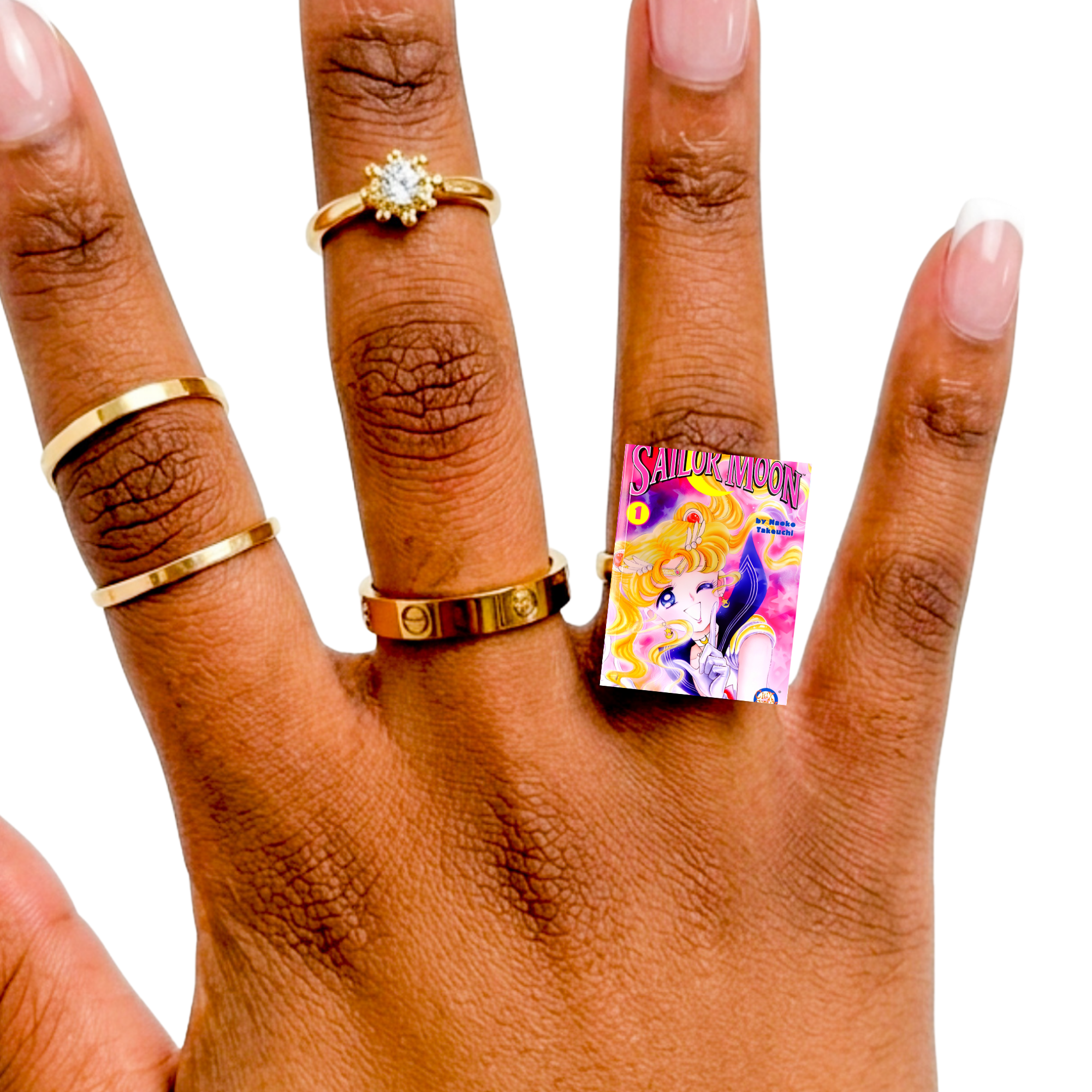 MOON INSPIRED MANGA RING