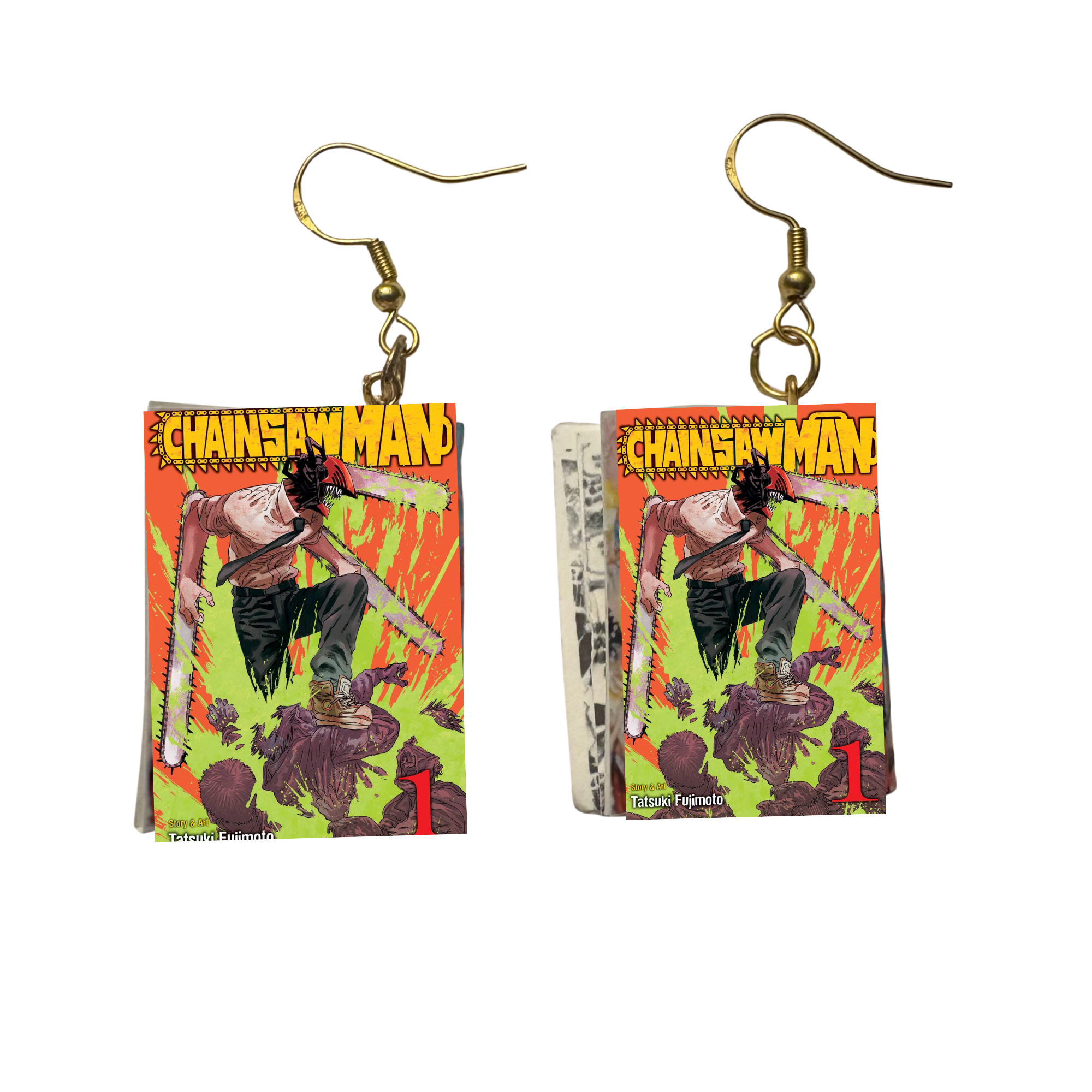 CHAINSAW INSPIRED EARRINGS