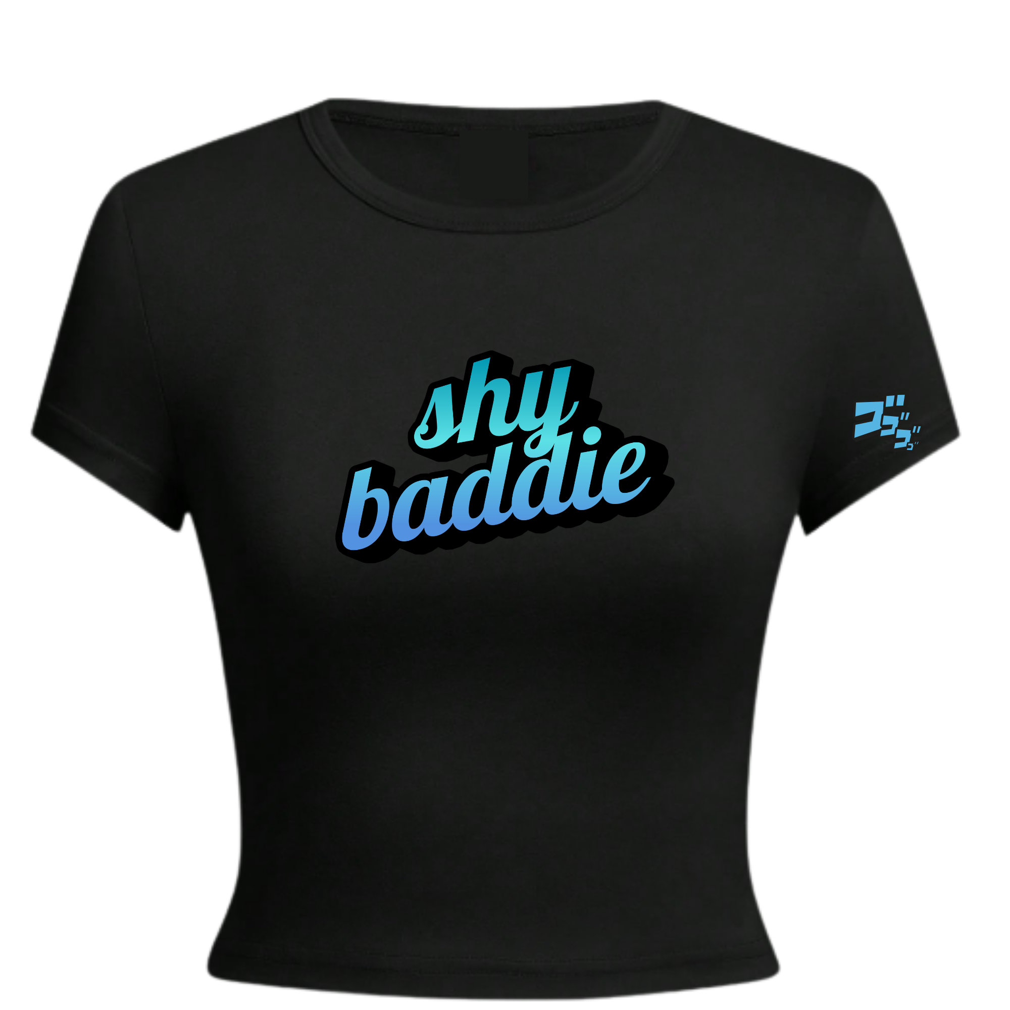SHY BADDIE TOP BLACK