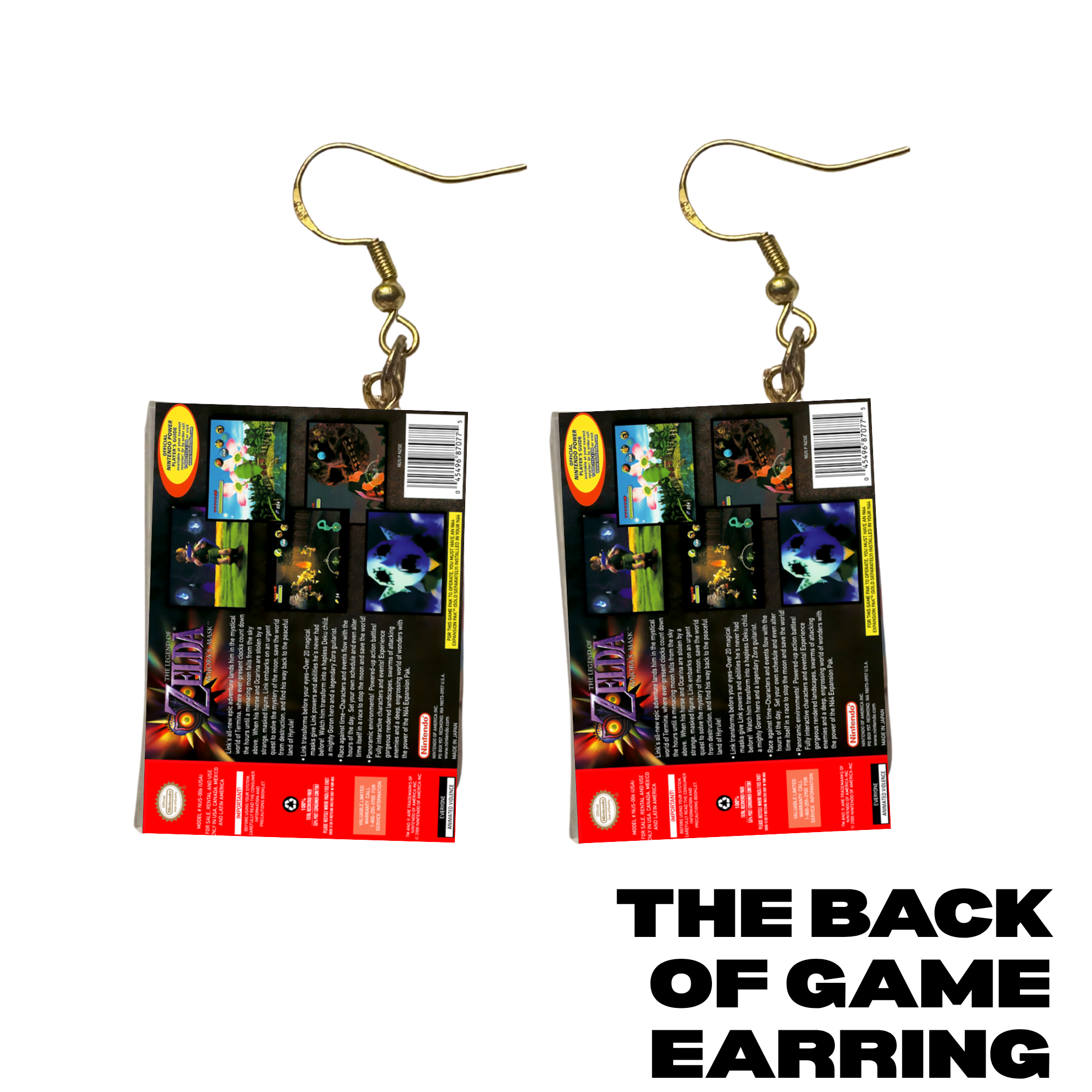 ZEL RETRO INSPIRED GAME EARRINGS